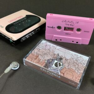 Baby pink cassettes produced for Canadian classic/indie-rock band Calpurnia