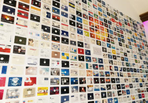 Business card CD production wall