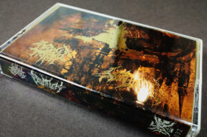 Gold foil printing on cassette tape J-cards