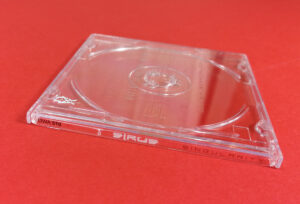 8cm CD jewel cases with on-body UV LED printing and spot gloss printing on the front