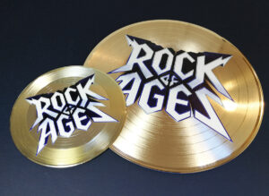 Full colour printing on 7"and 12"gold vinyl records