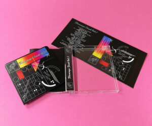 Black MiniDiscs with full coverage UV-LED printing