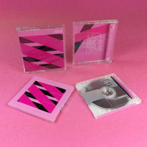 Hatena 'Parader' MiniDiscs with on-body printing, including a partial white print on the underside