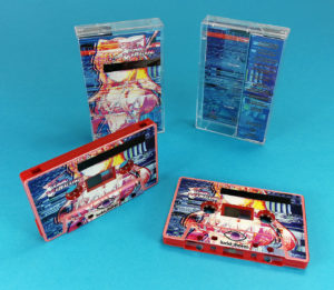 On-body printed red cassettes with full coverage printing
