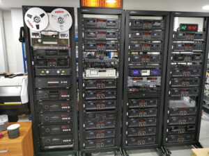 Our main Tascam 302 and 322 recording decks