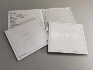 Holographic hot foil printing on the front and rear of CD digipaks