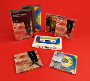 Cream cassette tapes and MiniDiscs with full colour matching J-cards and printing