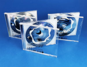 Triple CD jewel case set with on-body printing directly on the jewel cases