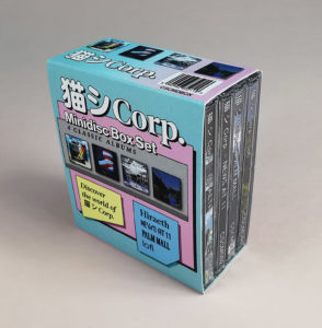CatCorp MiniDisc box set with four MiniDiscs in jewel cases within an outer O-card