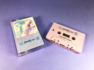 Dusty Pink cassettes with colour body print