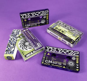 Transparent purple tapes with full colour on-body printing in cases with J-cards and obi strips