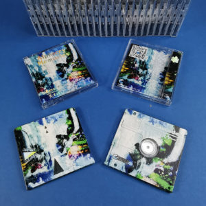 MiniDiscs with holographic foil printed J-cards