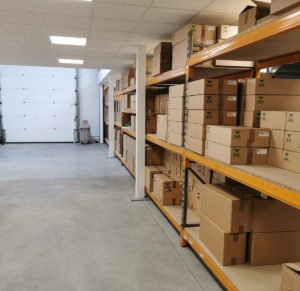 Storage and pallet-in area