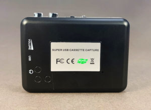 Portable stereo cassette tape player (back)