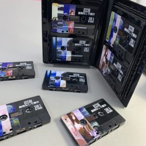 Black cassettes with full colour UV LED printing, supplied in quadruple rave cases