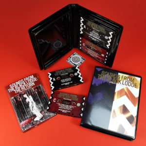 Black cassettes with full colour UV LED printing, supplied in double rave cases with printed inserts and sticker