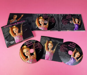 6 page digipak with two disc trays and booklet pocket, with 4/4 printing and gloss lamination