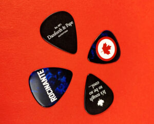 Black and Pearl Dark Blue Celluloid printed Guitar picks