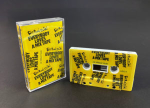 White cassette shells with full colour on-body print in clear cases with full colour 6 panel J-cards