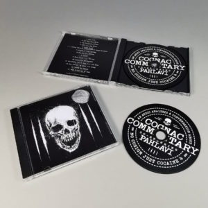 CD jewel cases with black disc trays and black base discs