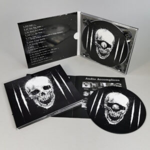 Four page CD digipaks with booklet in inner left pockets