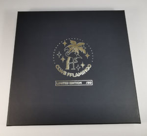 12 inch vinyl black boxset with full colour UV-LED lid printing and gold hot foil print base