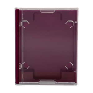 Full size MiniDisc case with a purple inner tray