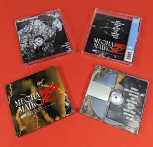 Clear MiniDiscs with full colour front and back print in jewel cases with J-cards