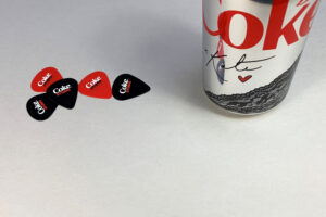 Red and Black printed Guitar picks