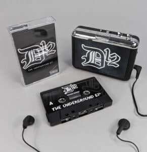 Custom branded cassette players for D12 to go with their Underground EP tapes