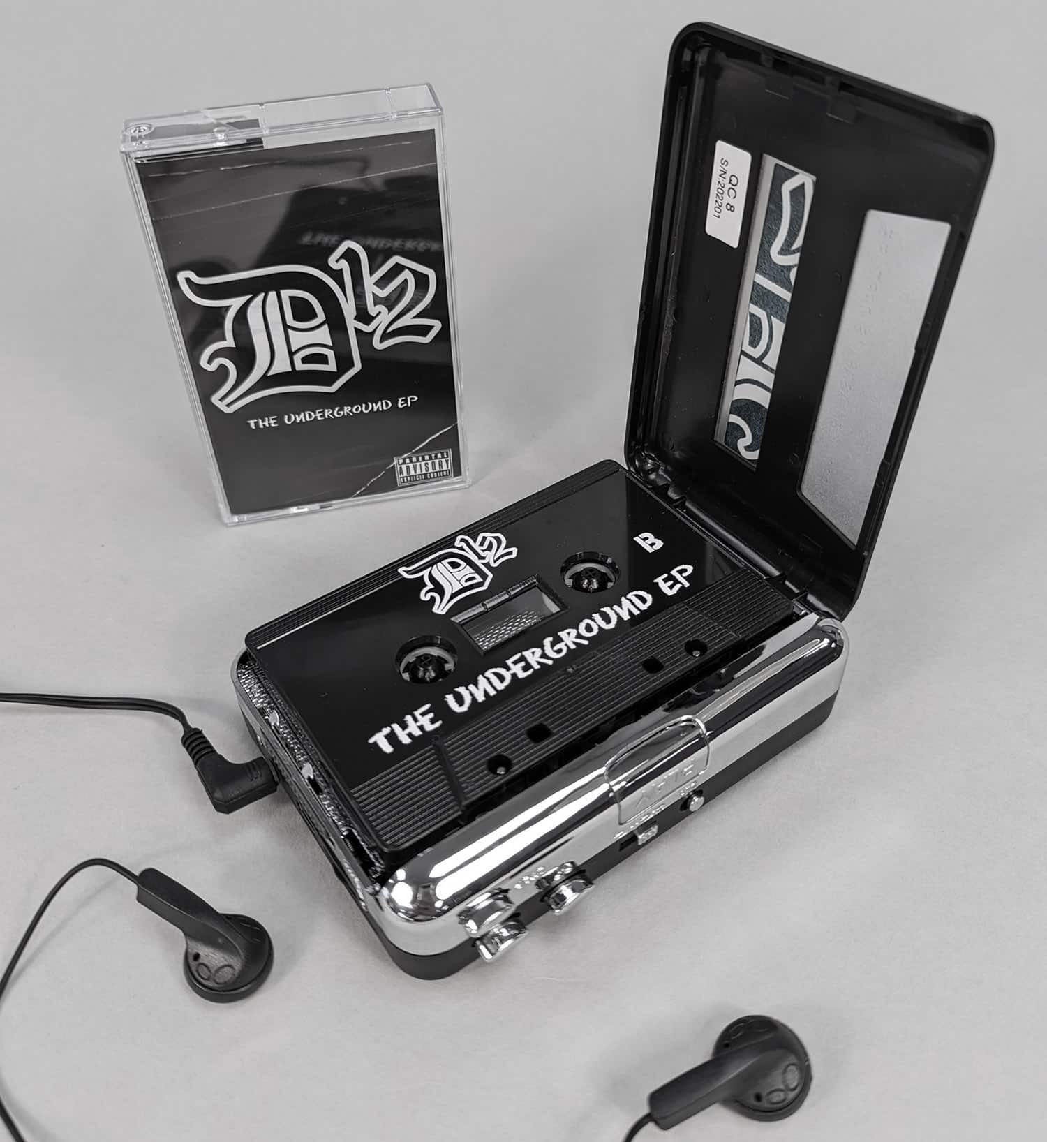 Custom printed portable stereo cassette tape players