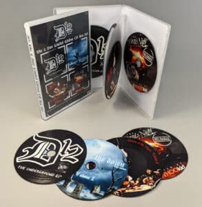 D12 four CD set in a quadruple DVD size case