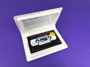 Black tapes with full colour on-body printing in white rave cases