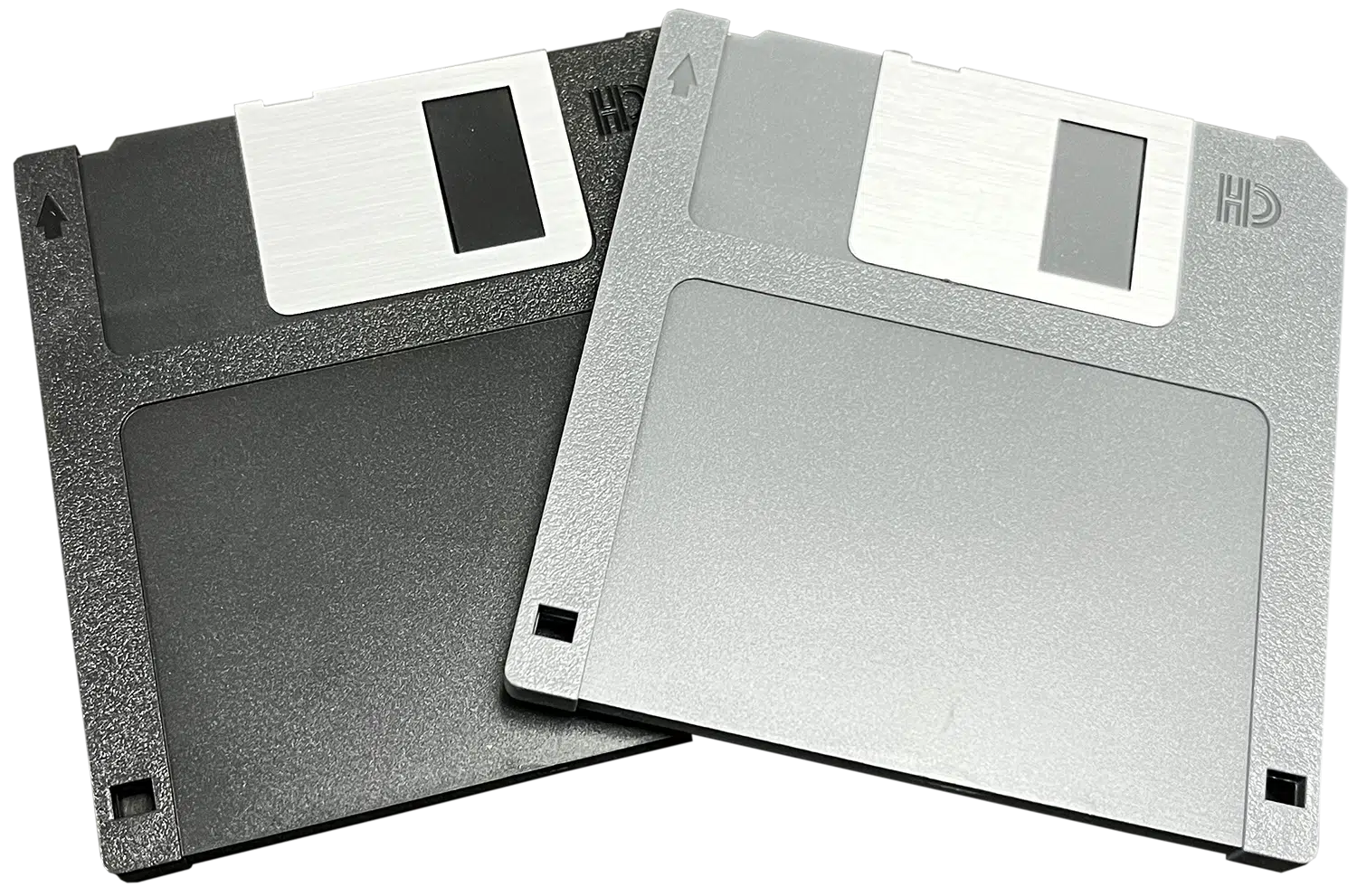 Grey and Black Floppy disk USB Drives