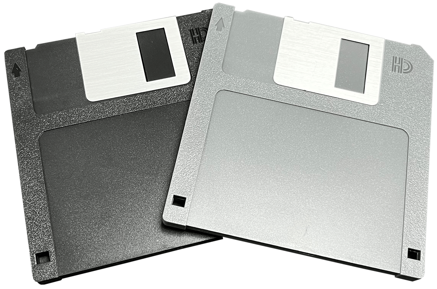 Grey and Black Floppy disk USB Drives