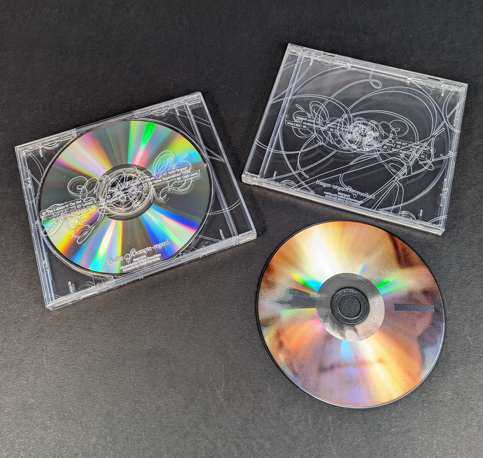 CD jewel case with front and rear on-case printing