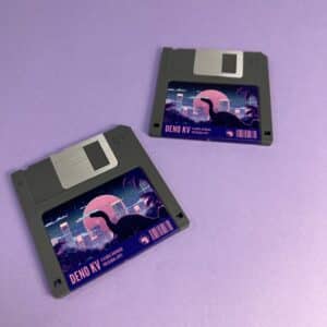 Grey floppy disc USB drives
