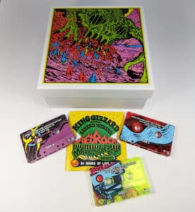 King Gizzard and the Lizard Wizard six cassette tape box set with full colour lid printing