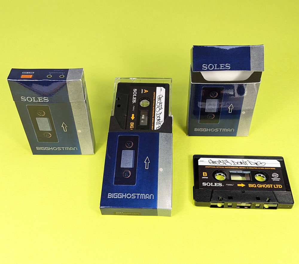 Cassette tapes in cigarette pack cases - Band CDs